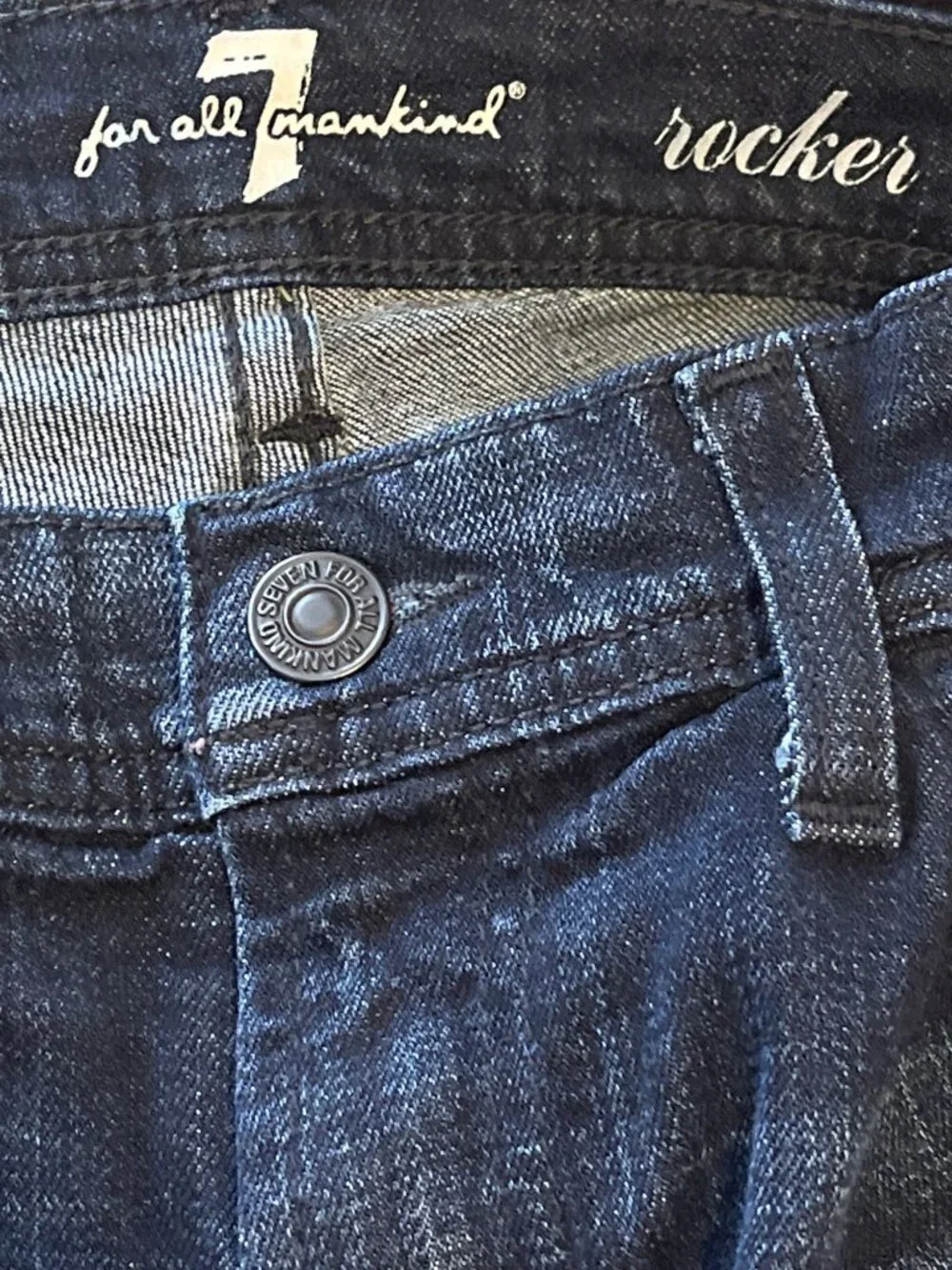 7 For All Mankind Women Size 28 Bootcut Jeans Blue Denim Stretch - Picture 11 of 12